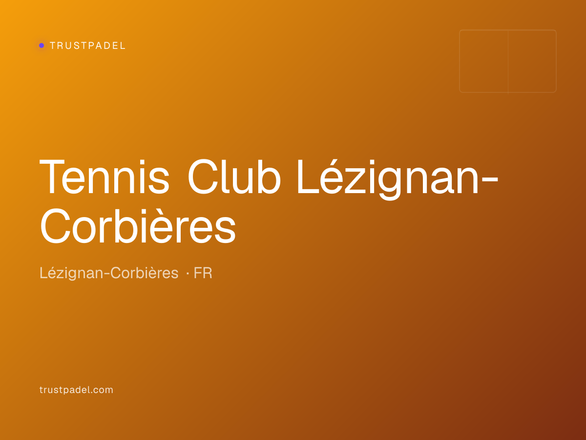 Tennis Club Lézignan-Corbières padel club