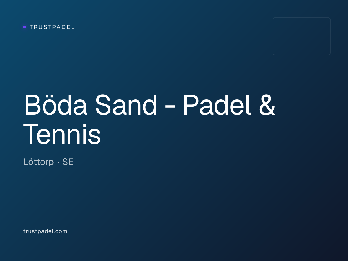 Böda Sand - Padel & Tennis padel club