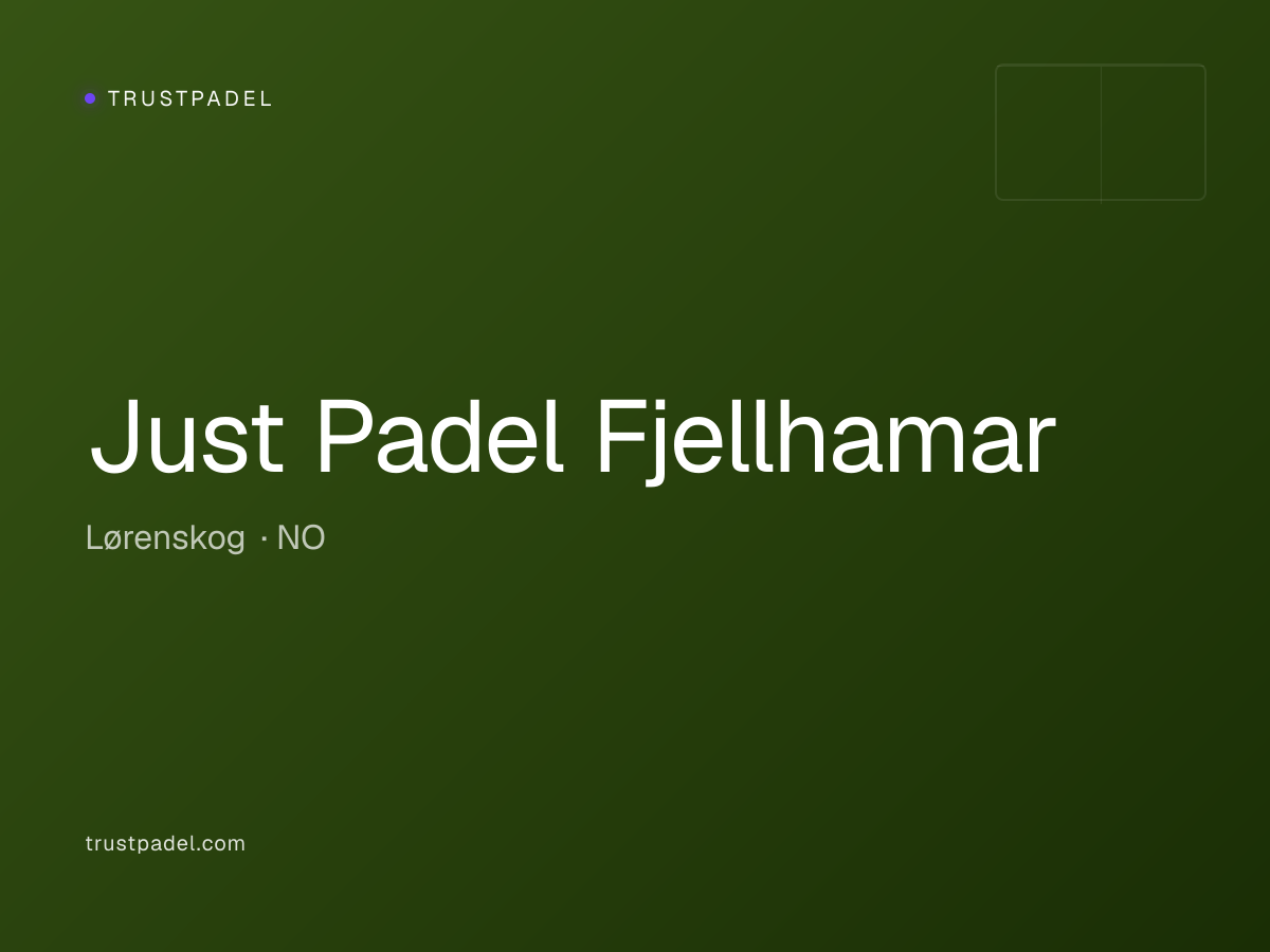 Just Padel Fjellhamar padel club