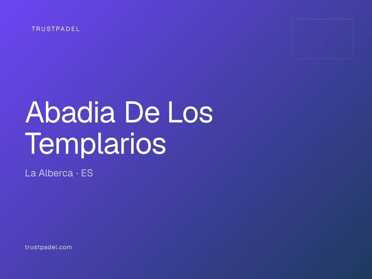Abadia De Los Templarios padel club