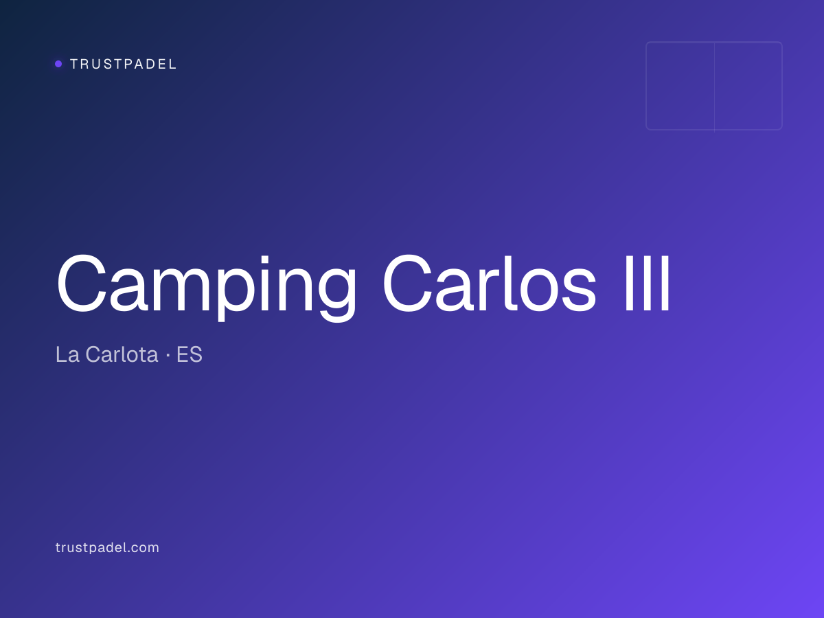 Camping Carlos III padel club