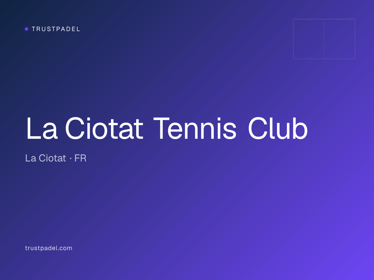 La Ciotat Tennis Club padel club