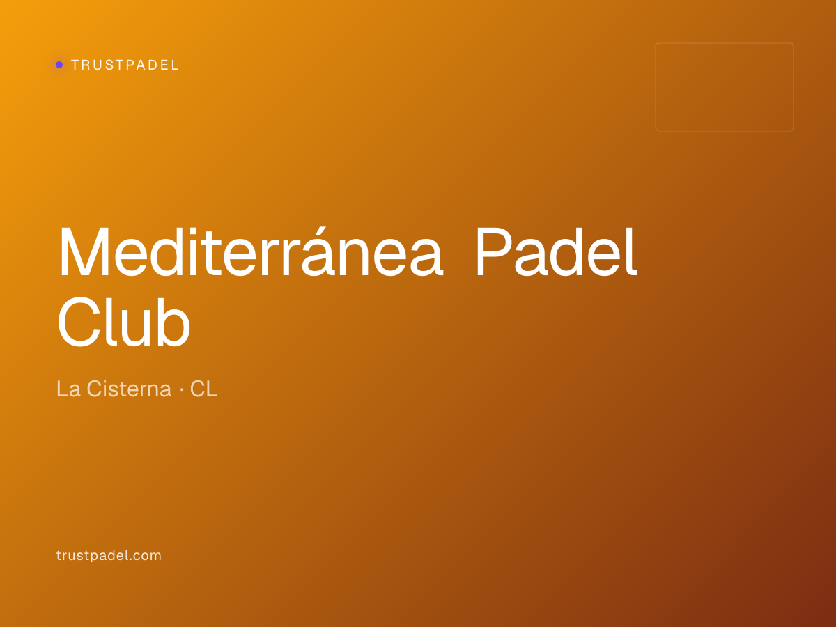 Mediterránea Padel Club padel club