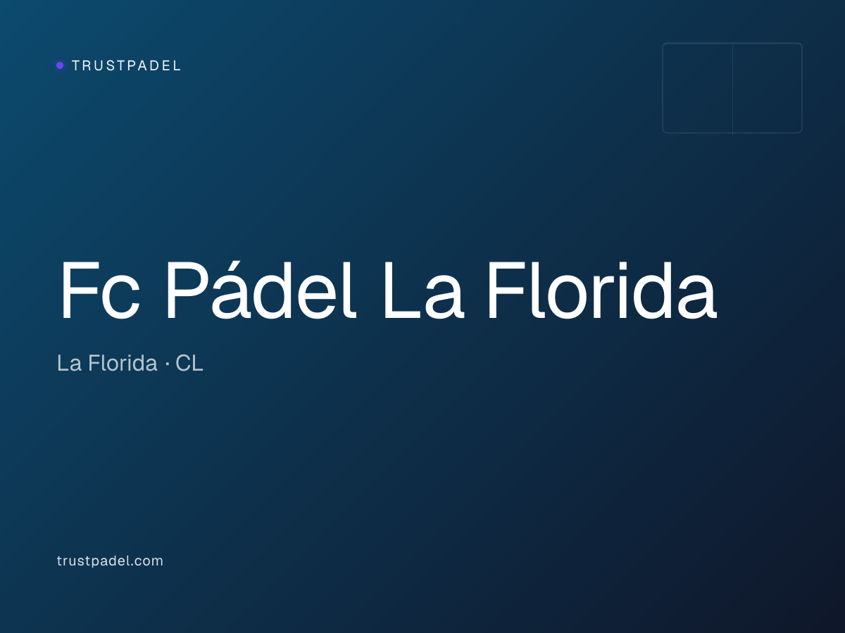 Fc Pádel La Florida padel club