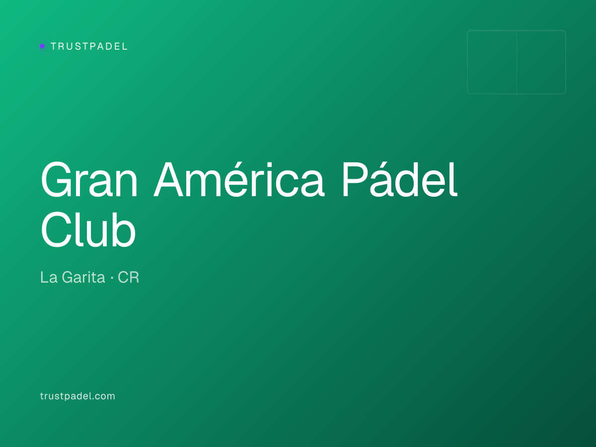 Gran América Pádel Club padel club