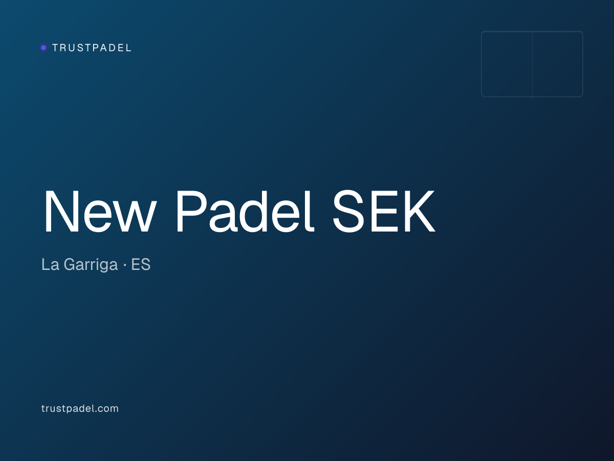 New Padel SEK padel club