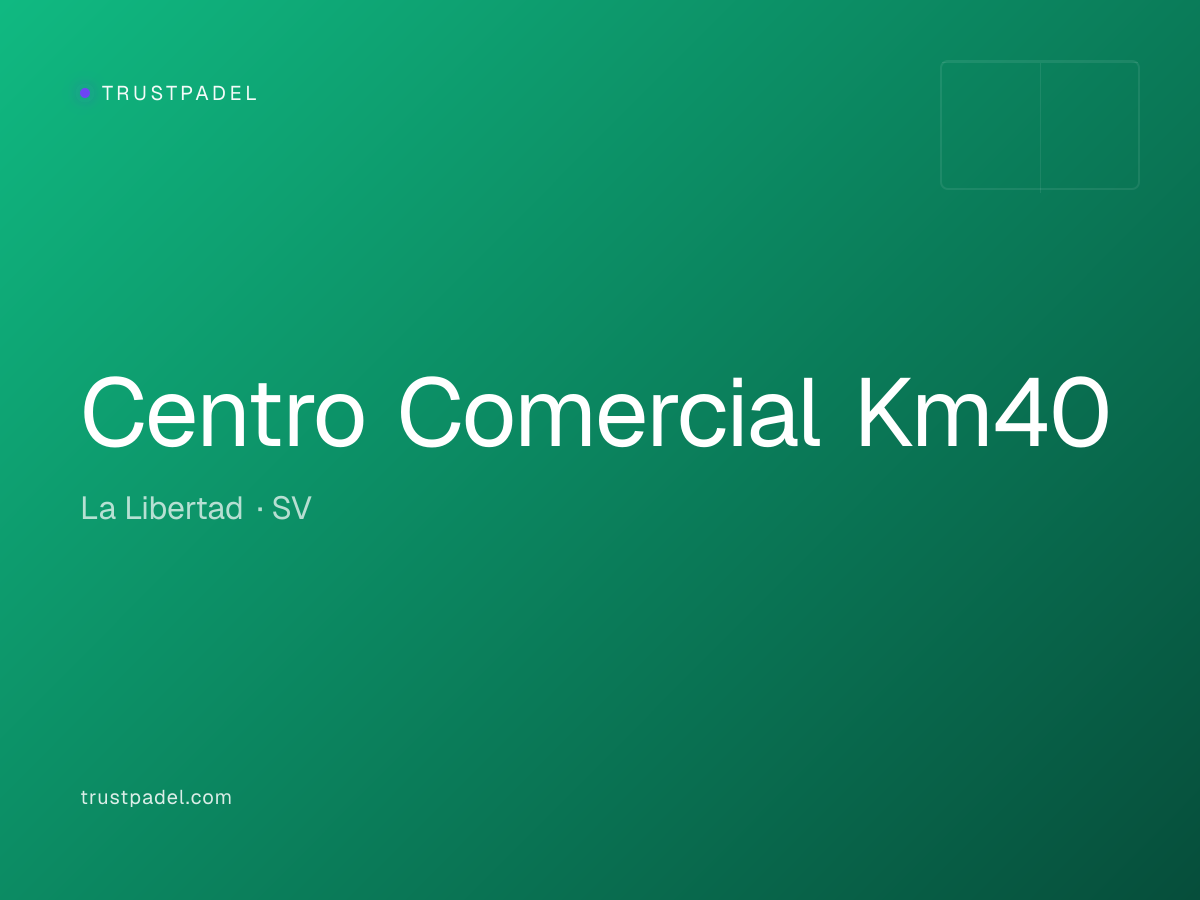 Centro Comercial Km40 padel club