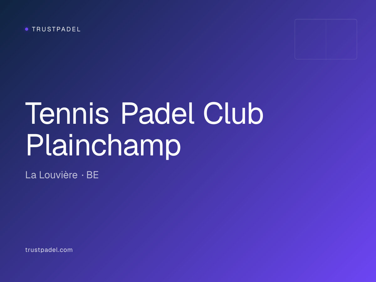 Tennis Padel Club Plainchamp padel club