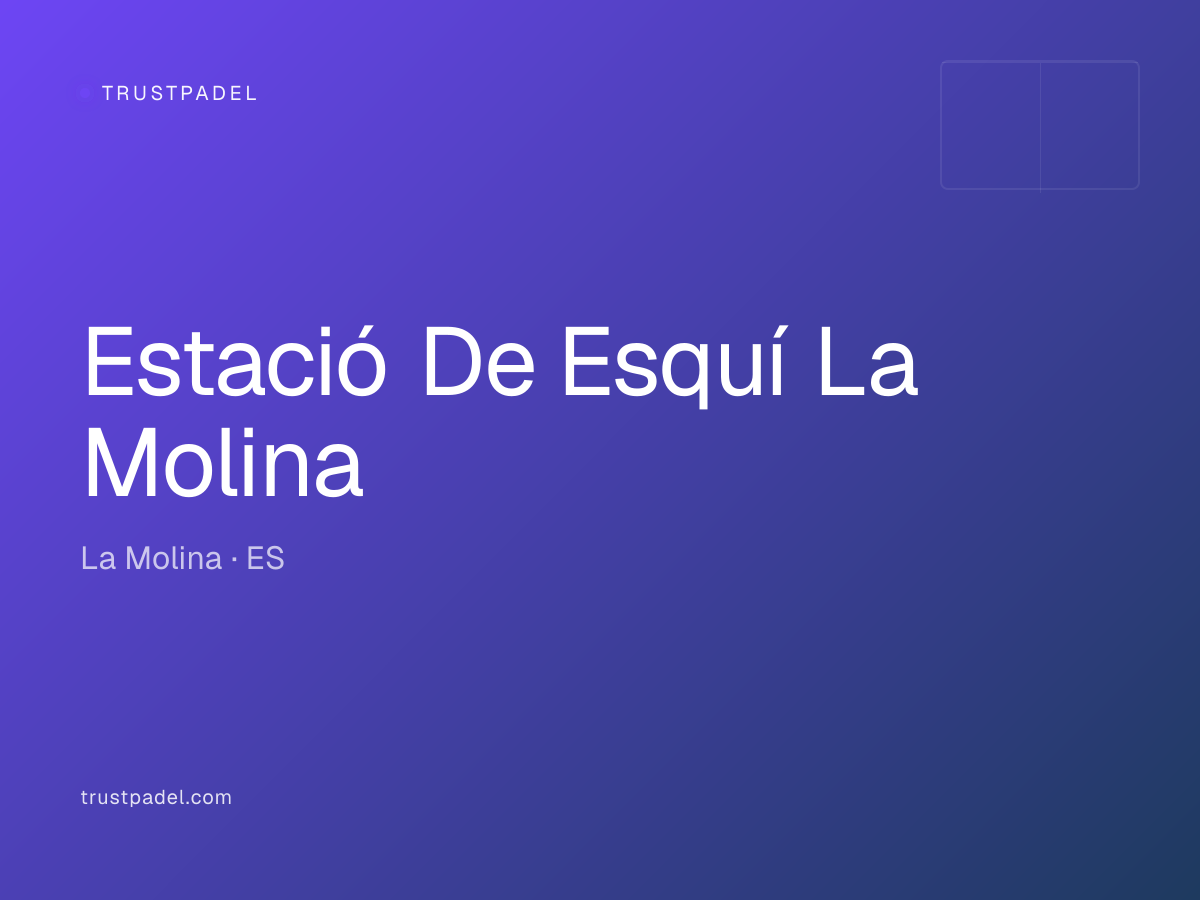 Estació De Esquí La Molina padel club