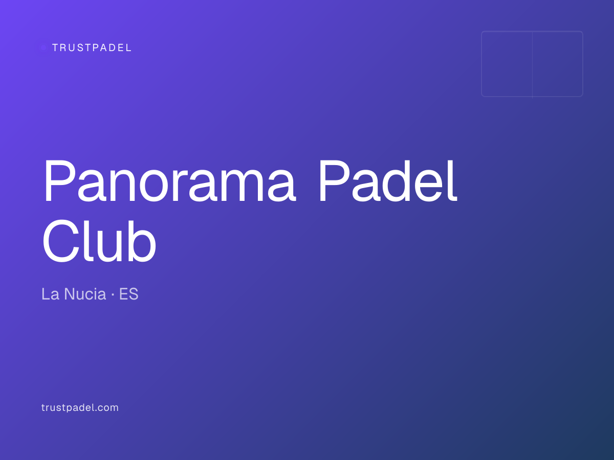 Panorama Padel Club padel club