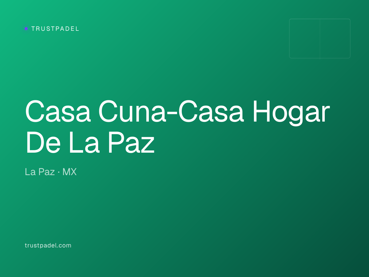 Casa Cuna-Casa Hogar De La Paz padel club