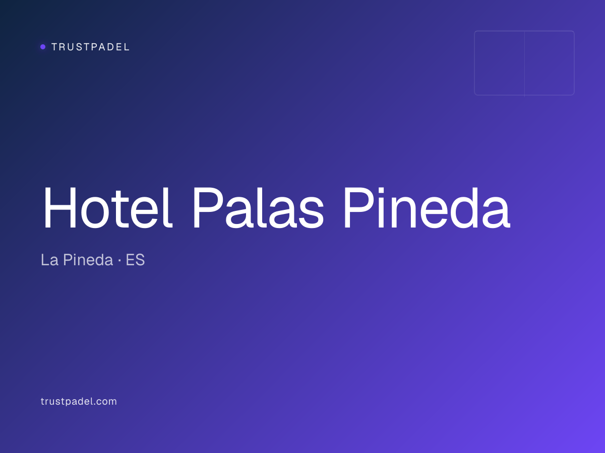 Hotel Palas Pineda padel club