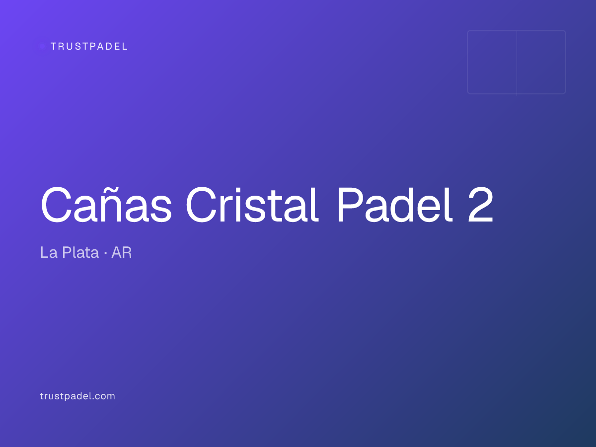 Cañas Cristal Padel 2 padel club