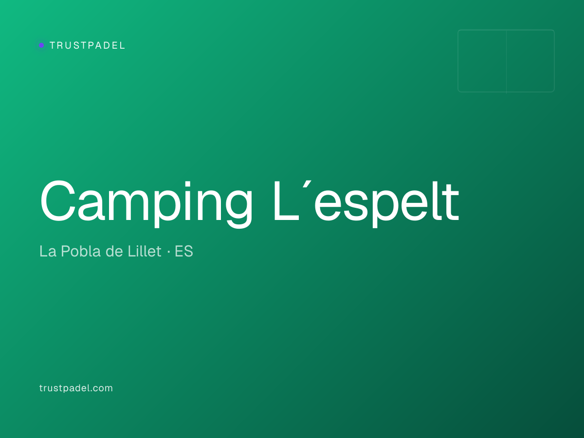 Camping L´espelt padel club