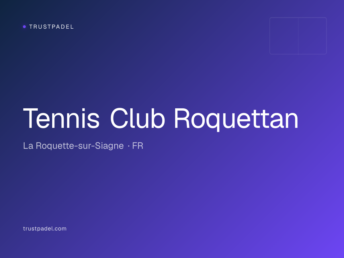 Tennis Club Roquettan padel club