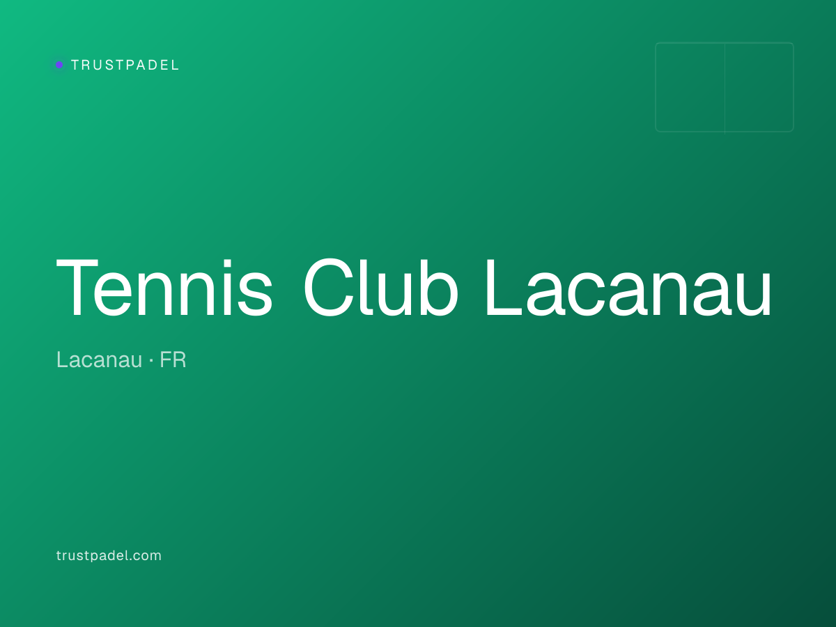 Tennis Club Lacanau padel club