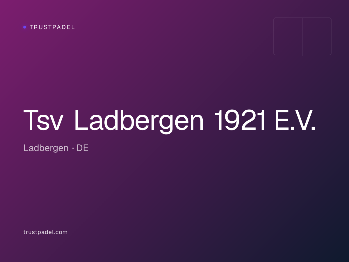 Tsv Ladbergen 1921 E.V. padel club