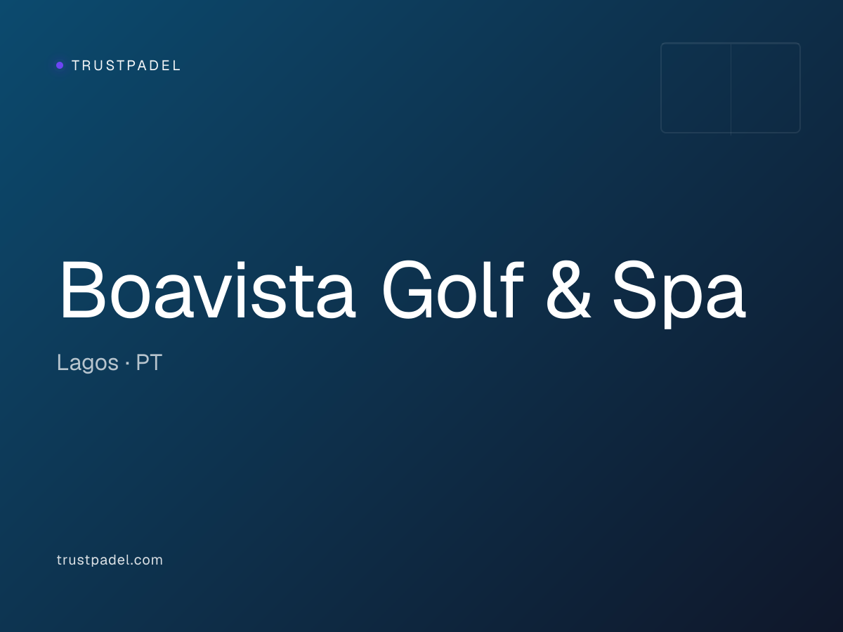 Boavista Golf & Spa padel club