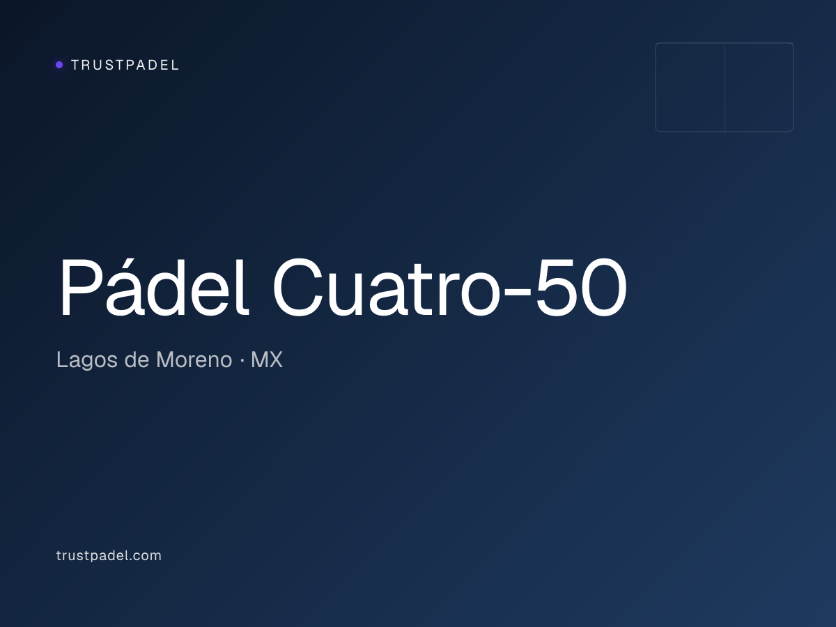 Pádel Cuatro-50 padel club
