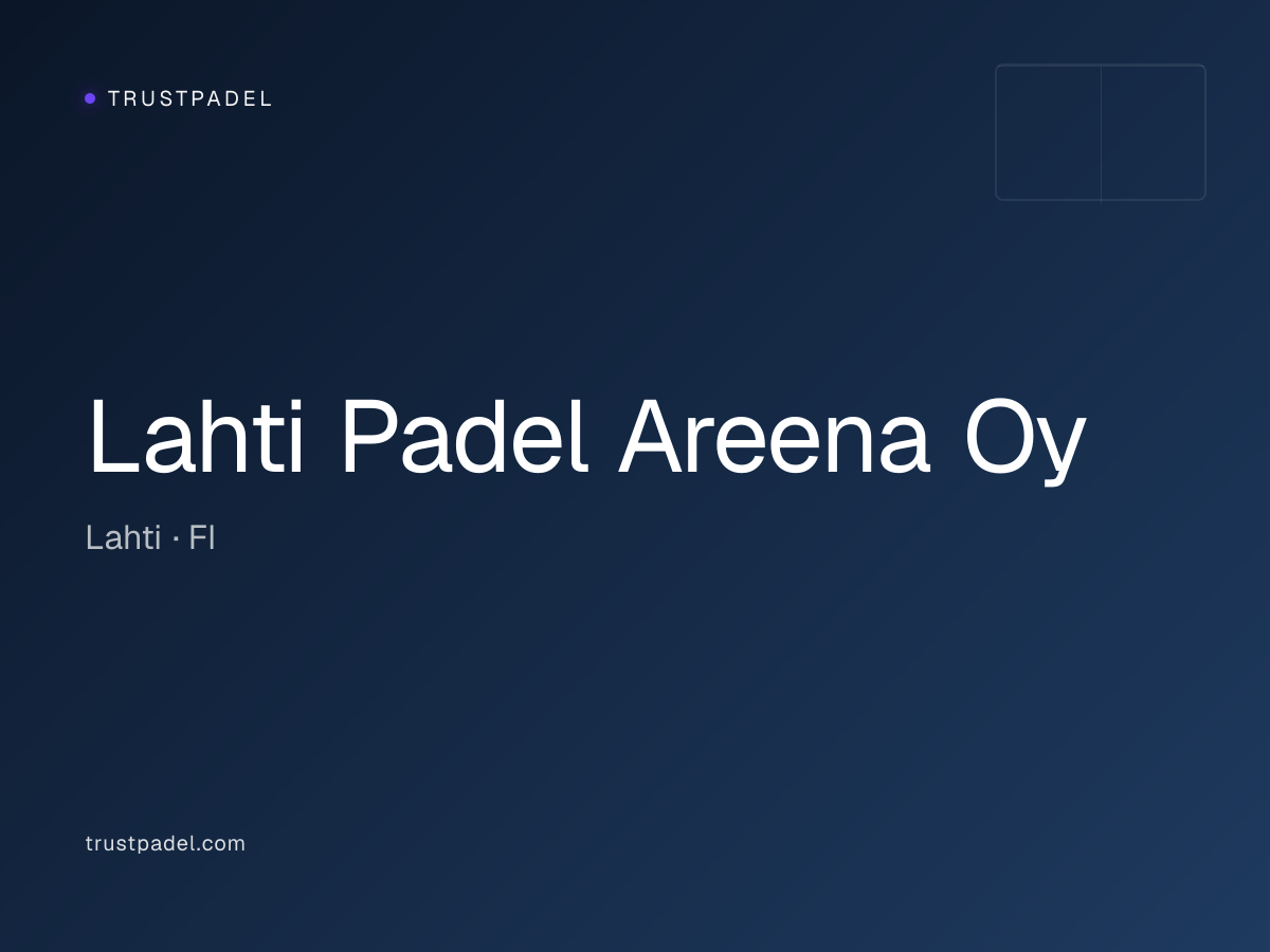 Lahti Padel Areena Oy padel club