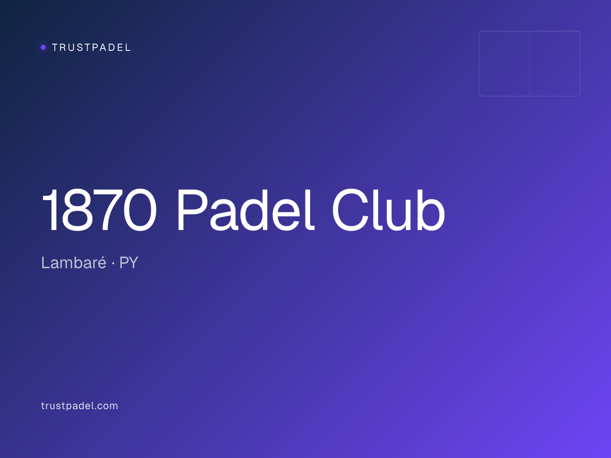 1870 Padel Club padel club