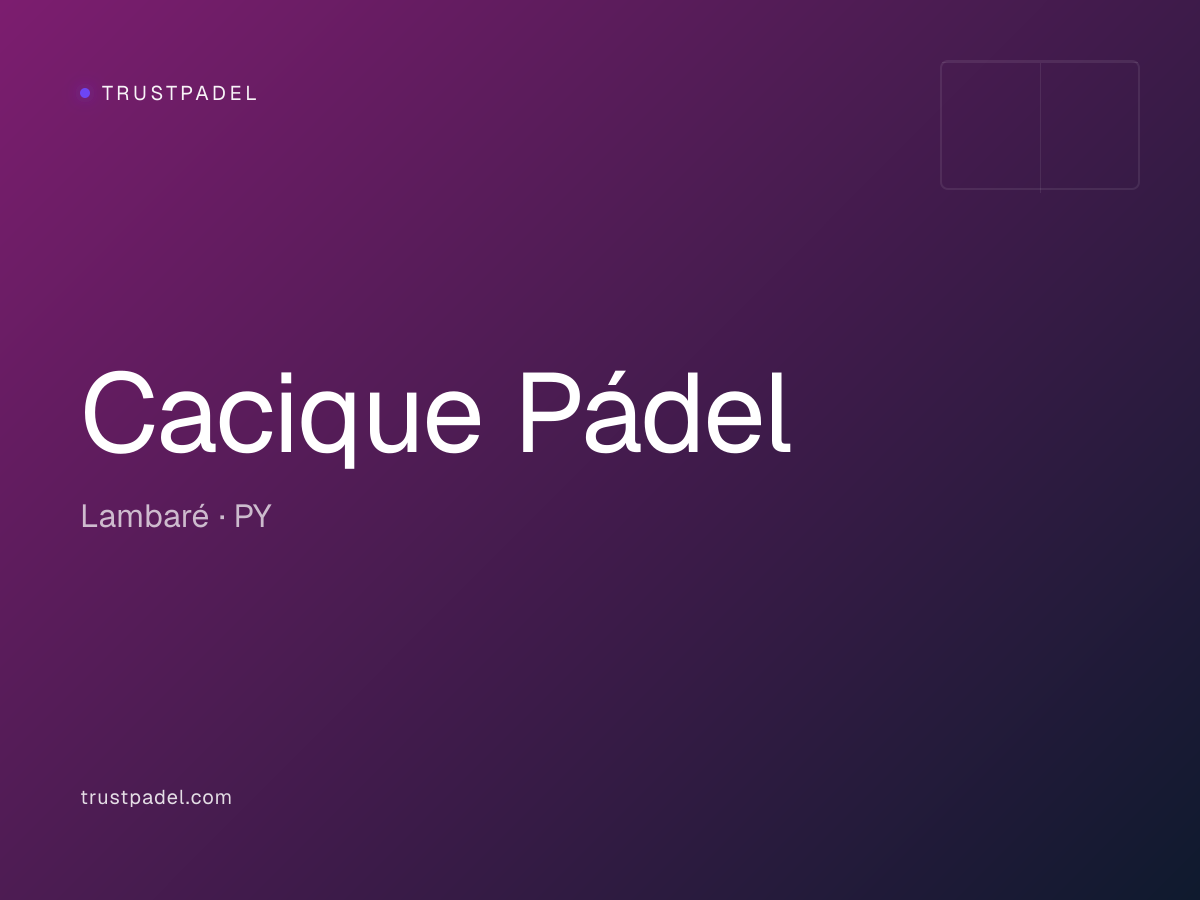 Cacique Pádel padel club