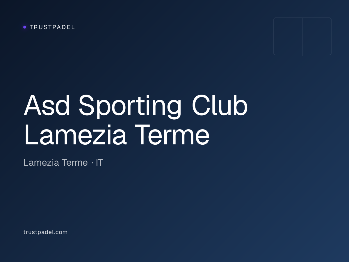 Asd Sporting Club Lamezia Terme padel club