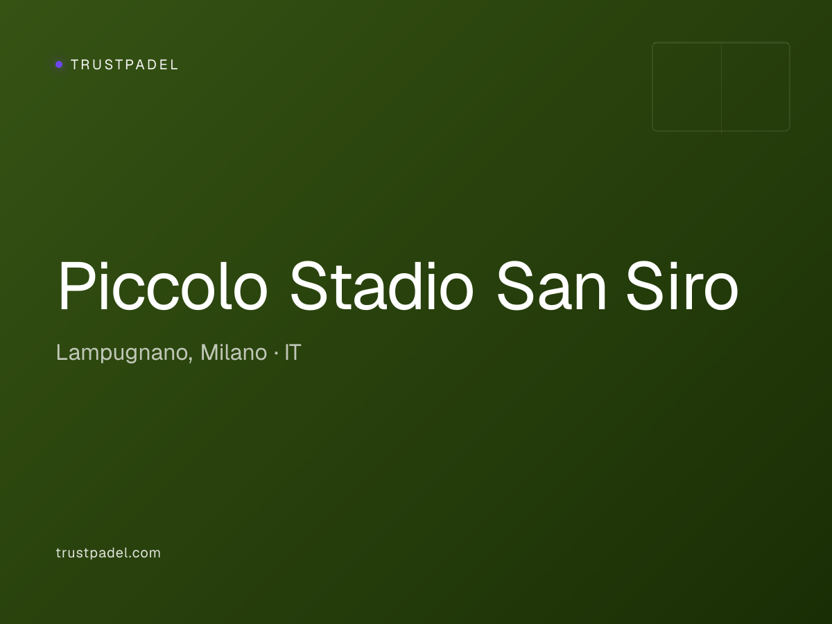 Piccolo Stadio San Siro padel club
