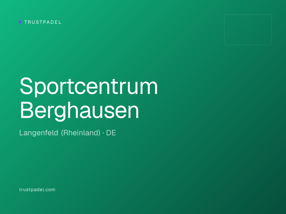Sportcentrum Berghausen padel club
