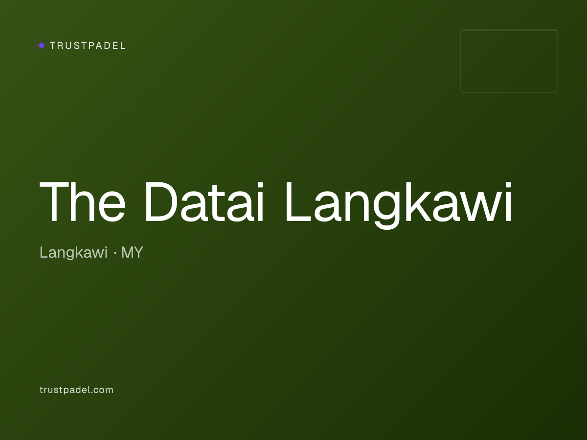 The Datai Langkawi padel club