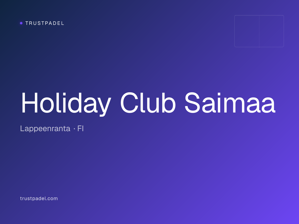 Holiday Club Saimaa padel club
