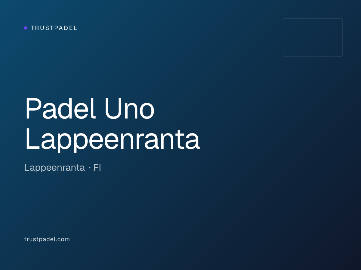 Padel Uno Lappeenranta padel club