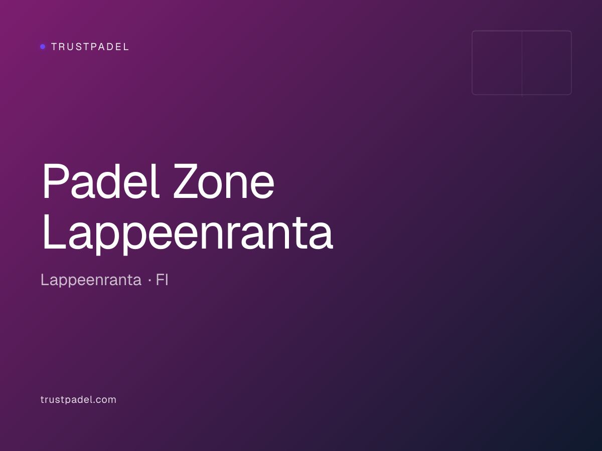 Padel Zone Lappeenranta padel club