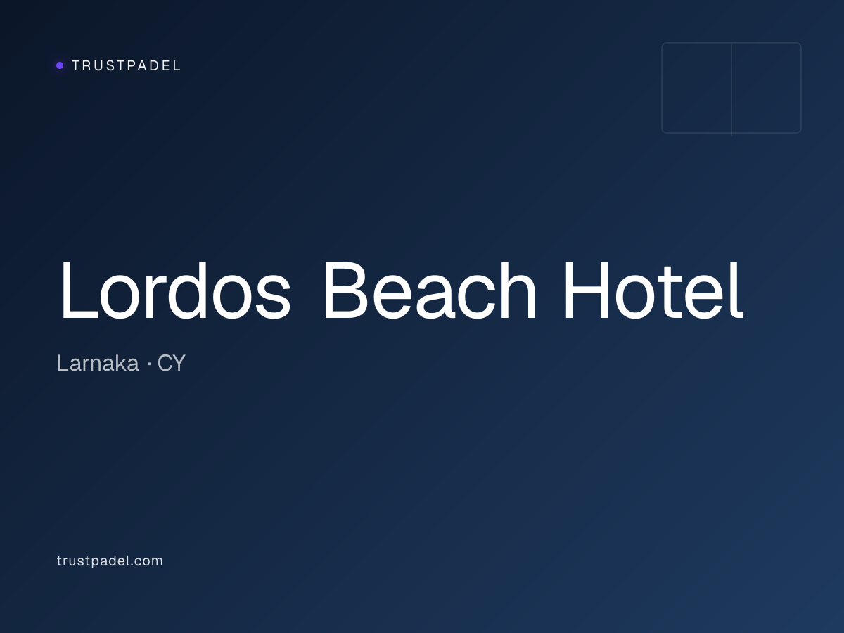 Lordos Beach Hotel padel club