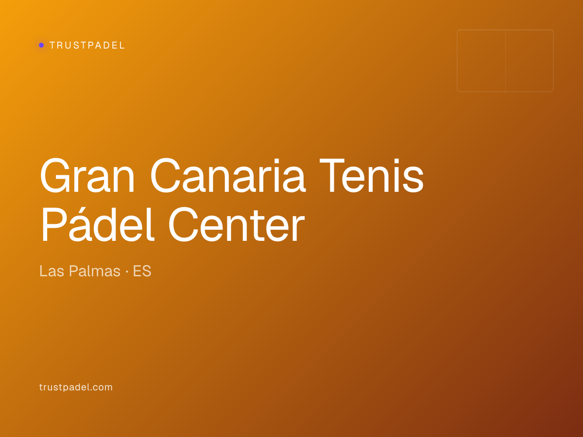 Gran Canaria Tenis Pádel Center padel club