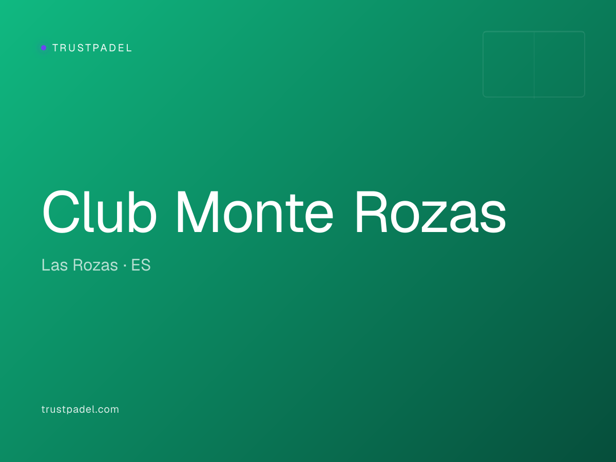 Club Monte Rozas padel club