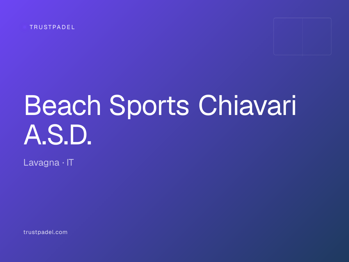 Beach Sports Chiavari A.S.D. padel club