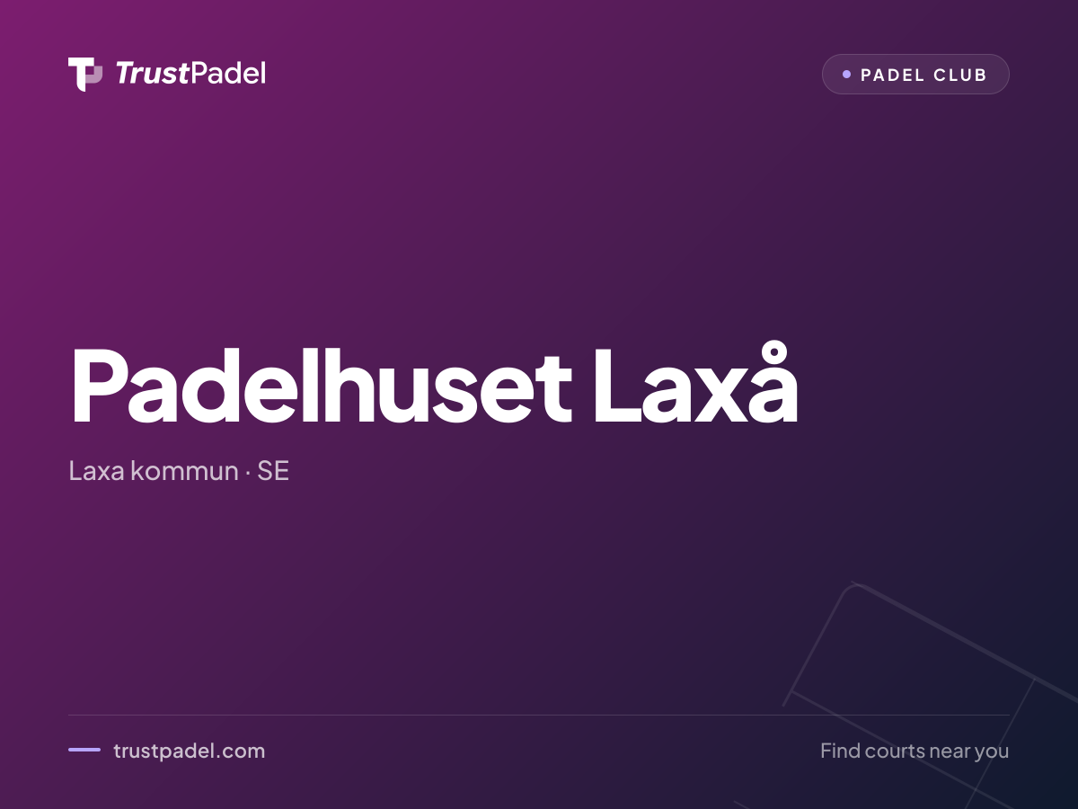 Padelhuset Laxå padel club