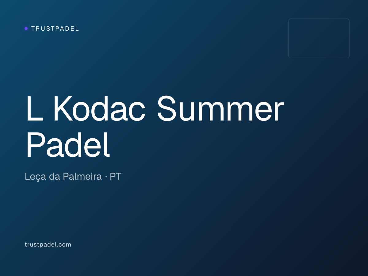 L Kodac Summer Padel padel club