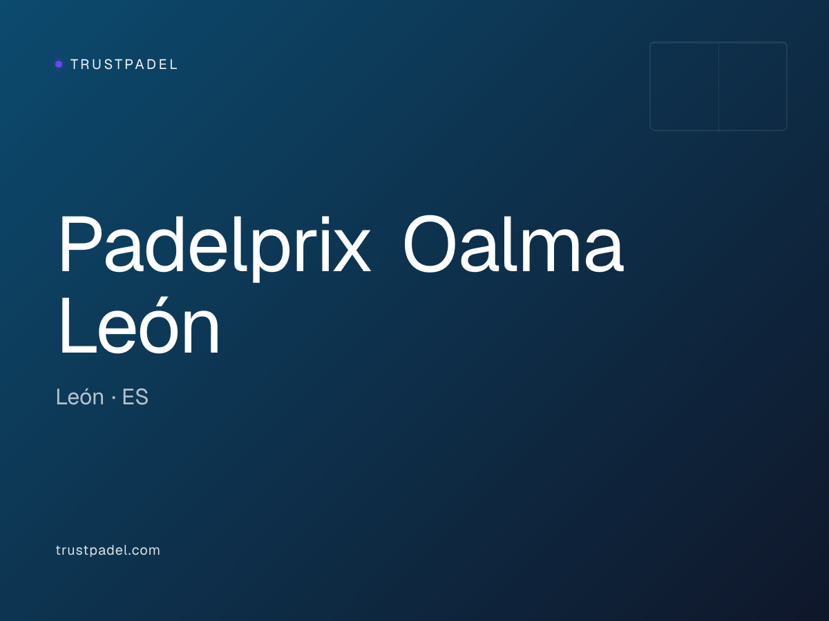 Padelprix Oalma León padel club