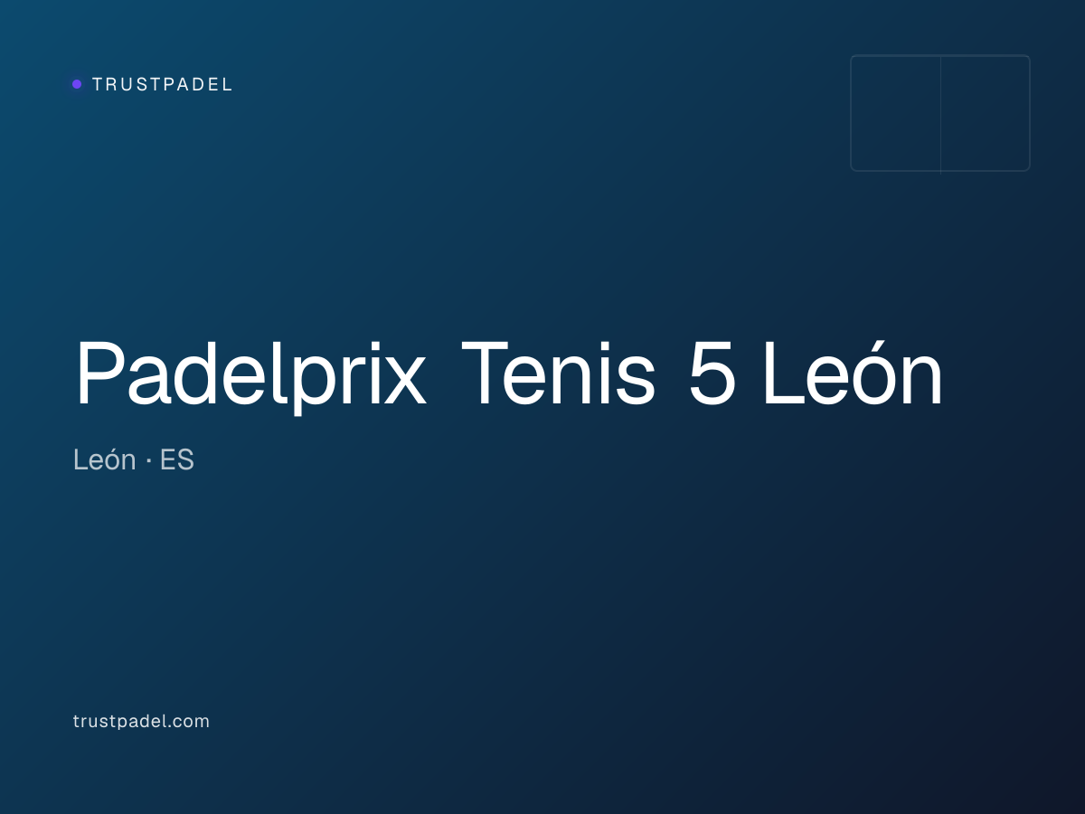 Padelprix Tenis 5 León padel club