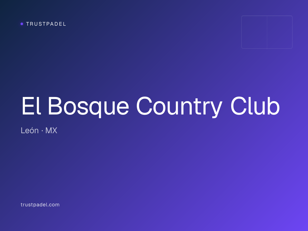 El Bosque Country Club padel club
