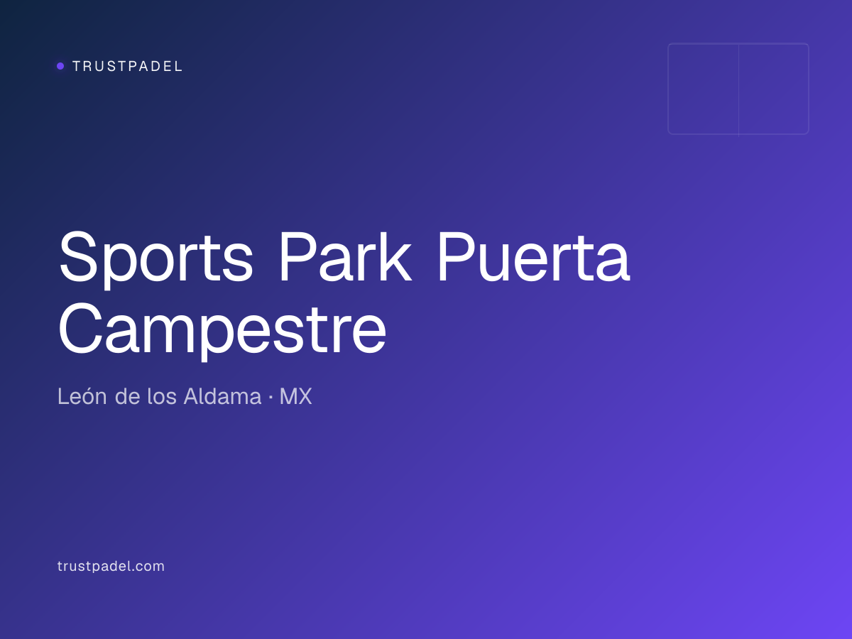 Sports Park Puerta Campestre padel club