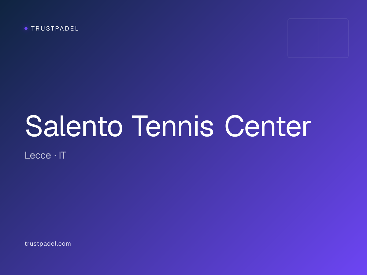 Salento Tennis Center padel club