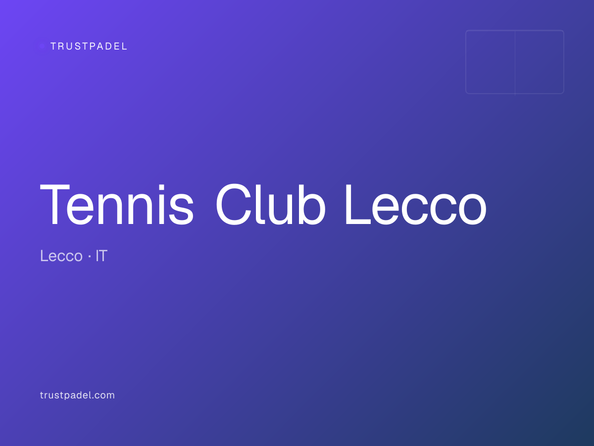 Tennis Club Lecco padel club