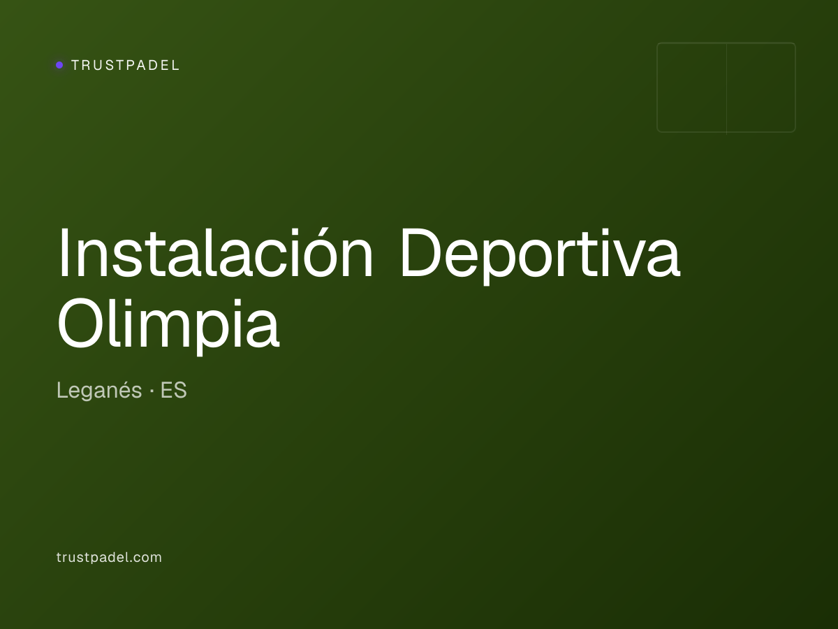 Instalación Deportiva Olimpia padel club