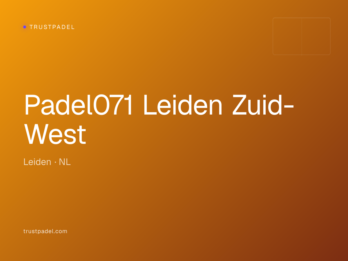 Padel071 Leiden Zuid-West padel club