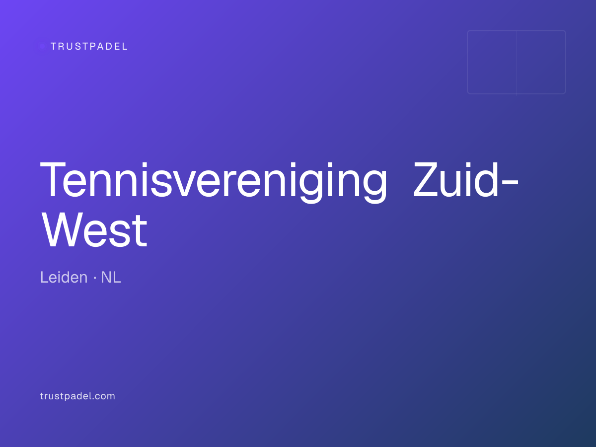 Tennisvereniging Zuid-West padel club
