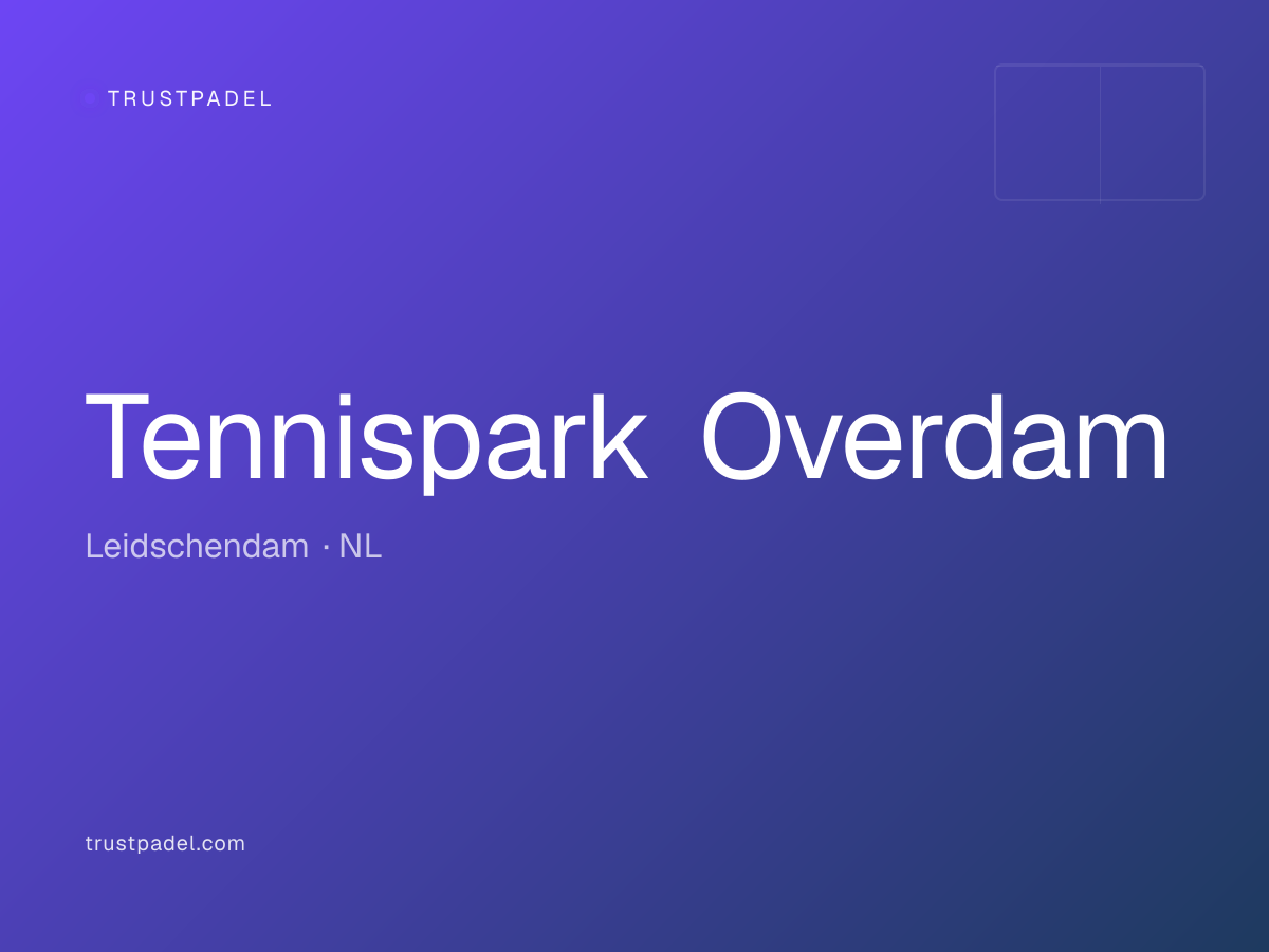 Tennispark Overdam padel club