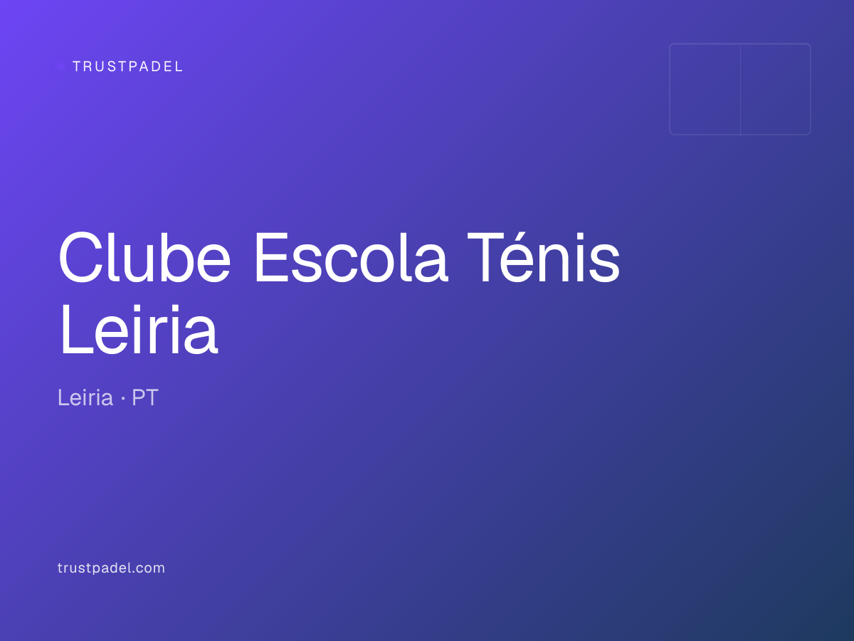 Clube Escola Ténis Leiria padel club